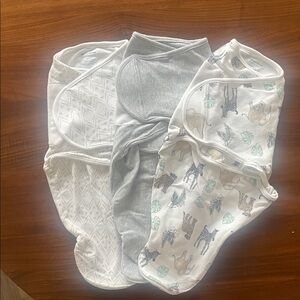 aden + anais Baby Swaddle Set - Gray and White